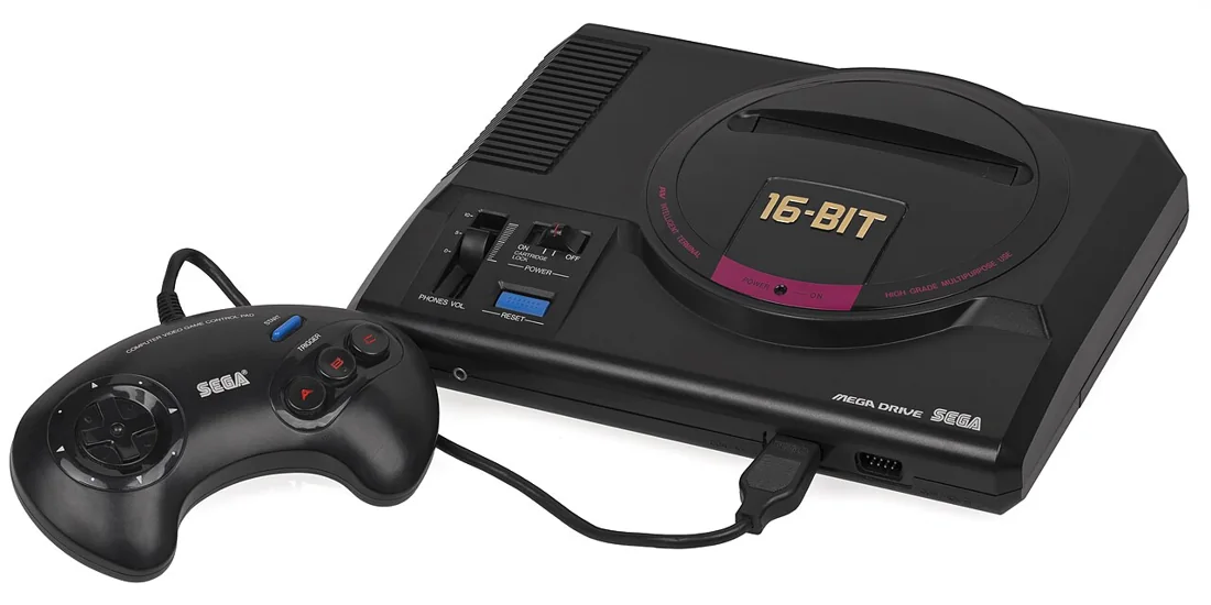 Mega Drive com controle