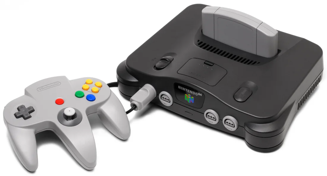 Nintendo 64 com controle