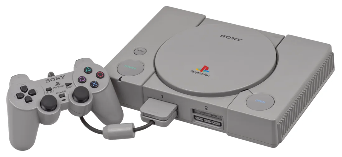 PlayStation 1 com controle